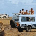 Jungle safari ride in Africa